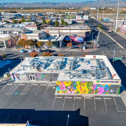 Retail drone photography Las Vegas by Rick Rowland