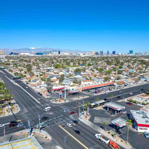 Retail drone photography Las Vegas by Rick Rowland